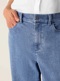 Cotton Stretch Denim Ankle Lantern Pant