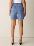Cotton Stretch Denim Shorts