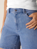 Cotton Stretch Denim Shorts