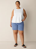 Cotton Stretch Denim Shorts