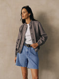 Cotton Stretch Denim Shorts