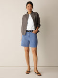 Cotton Stretch Denim Shorts