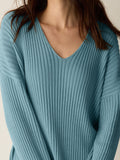 Peruvian Cotton Blend Neck Sweater