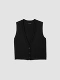 Peruvian Cotton Blend V-Neck Vest