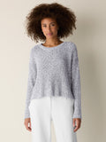 Peruvian Cotton Cloud Twist Crew Neck Sweater