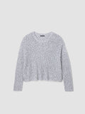 Peruvian Cotton Cloud Twist Crew Neck Sweater
