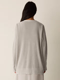 Organic Linen Cotton Slouchy Long Cardigan