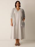 Organic Linen Cotton Slouchy Long Cardigan