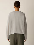Organic Linen Cotton V-Neck Box-Top