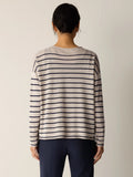 Organic Linen Cotton Jewel Neck Sweater
