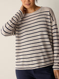 Organic Linen Cotton Jewel Neck Sweater