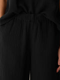 Organic Cotton Lofty Gauze Wide-Leg Pant