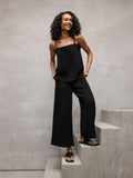 Organic Cotton Lofty Gauze Wide-Leg Pant