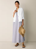 Slubby Organic Cotton Linen Classic Collar Jacket