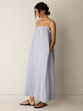 Striped Organic Cotton Gauze Cami Dress