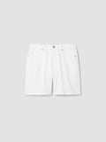 Garment-Dyed Organic Cotton Denim Shorts