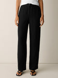 Heavy Organic Linen Straight Full Length Trouser