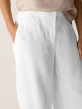 Heavy Organic Linen Straight Full Length Trouser