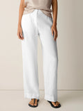 Heavy Organic Linen Straight Full Length Trouser