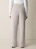 Heavy Organic Linen Straight Full Length Trouser