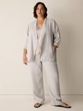 Heavy Organic Linen Straight Full Length Trouser
