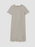 Striped Organic Cotton Slub Tee Dress