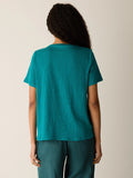 Organic Linen Jersey Crew Neck Short Sleeve Tee