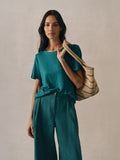 Organic Linen Jersey Crew Neck Short Sleeve Tee