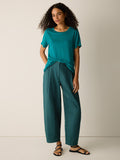 Organic Linen Jersey Crew Neck Short Sleeve Tee