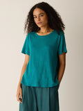 Organic Linen Jersey Crew Neck Short Sleeve Tee
