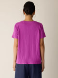 Organic Linen Jersey Crew Neck Short Sleeve Tee