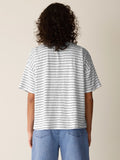 Organic Linen Jersey Stripe Crew Tee