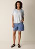 Organic Linen Jersey Stripe Crew Tee