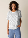 Organic Linen Jersey Stripe Crew Tee