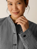 Organic Cotton Pucker Check Jacket
