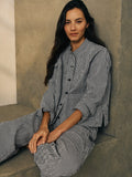 Organic Cotton Pucker Check Jacket
