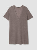 Organic Linen Délavé V-Neck Long Cardigan