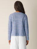 Organic Linen Cotton Slub Crew Neck Sweater