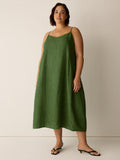 Washed Organic Linen Délavé Lantern Cami Dress