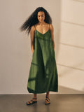 Washed Organic Linen Délavé Lantern Cami Dress