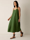 Washed Organic Linen Délavé Lantern Cami Dress