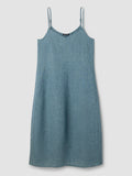 Washed Organic Linen Délavé Lantern Cami Dress