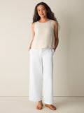 Textured Silk Jacquard Ballet Neck Short Shell