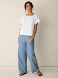 Organic Cotton Voile Box Square Top