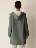 Cotton Nylon Reversible Hooded Coat