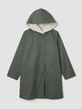 Cotton Nylon Reversible Hooded Coat