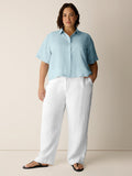 Organic Handkerchief Linen Elbow Sleeve Shirt