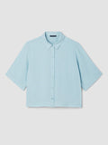 Organic Handkerchief Linen Elbow Sleeve Shirt