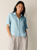 Organic Handkerchief Linen Elbow Sleeve Shirt