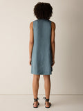 Organic Linen Split Collar Dress